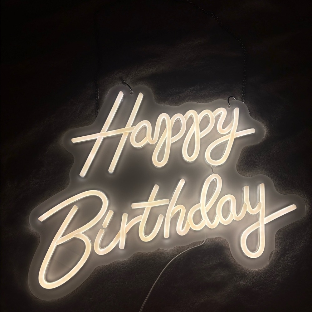 Happy Birthday Neon LED Sign